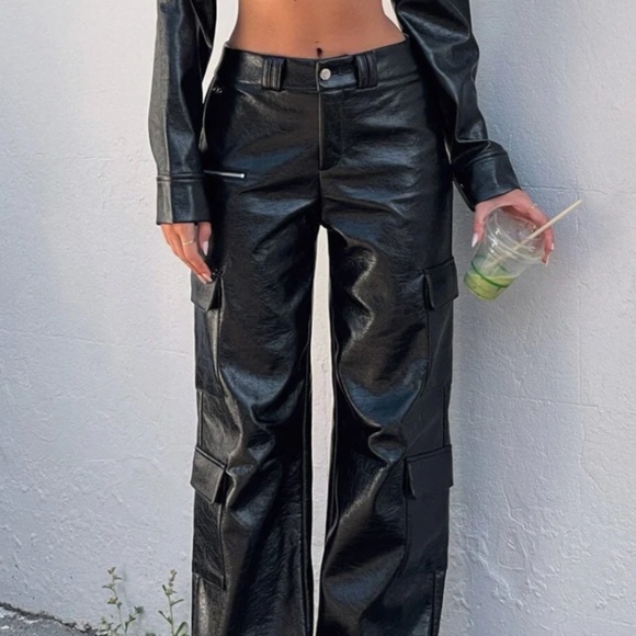 OUTCAST MENDEZ PANT BLACK PU NWT - Picture 6 of 9